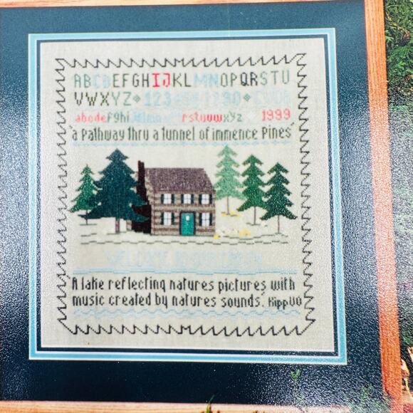 Mountain Winter Cabin Woods Retreat Cross Stitch Chart Pattern Mixed Lot Bear - Picture 3 of 9